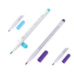 Premium Air/Water Erasable Purple Blue Fabric Marker Pen 2mm Auto-Vanishing Pen for Cloth fit for Fabric Marker Temporary Marking (1 X Purple)