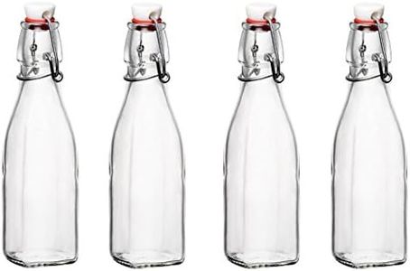 Bormioli Rocco Glass 8.5 Ounce Swing Top Bottle, Set of 4