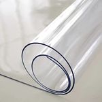 2mm Clear Plastic Table Cloth Multi Size PVC Cover Transparent Strong Waterproof Table Protector tablecloth 90x160cm