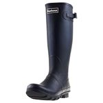 Barbour Mens Bede Winter Waterproof Wellington Snow Rain Mid Calf Boots - Black - 10