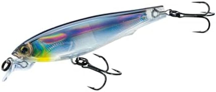 Yo-Zuri F1135 HBS 3DS Minnow Suspending Lure, 2-3/4-Inch, Holographic Black Silver