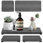 3pcs Water Absorbent Diatomite Tray, Water Absorbing Stone Tray for Bathroom Plants & Toiletries, Soap Tray Bathtub Tray Stone Drying Mat for Kitchen Counter