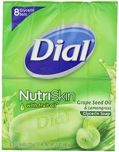 Dial Nutriskin With Fruit Oil, Glycerin Soap Bar, Grapeseed Oil and Lemongrass 8 Count