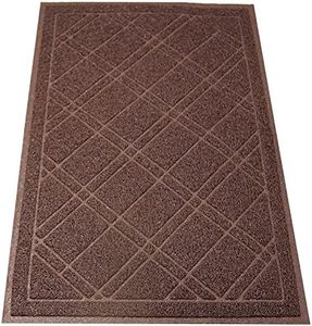 SlipToGrip Jumbo Door Mat Indoor / Outdoor 42"x35" Brown Duraloop