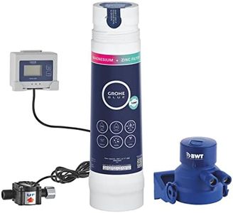 GROHE Blue Under Sink Water Filter - Magnesium and Zinc Filter Starter Set (Filter Head, Flow Meter for Filter Lifetime Measurement, Capacity 400 L), for Use Blue Pure Kitchen Taps, 40875000