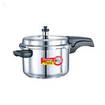 Prestige 4L Alpha Deluxe Induction Base Stainless Steel Pressure Cooker, 4.0-Liter