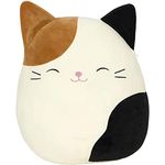 Squishmallow Official Kellytoy Plush Pets Squad Dogs Cats Bunnies Frogs Squishy Soft Plush Toy Animals (Cam Calico Cat, 7.5 Inch)