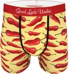 Good Luck Undies Men's Hot Peppers Boxer Brief Underwear, XX Large