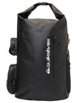 Quiksilver Evening Sesh 35L - Large Surf Backpack for Men, Black/Black, One Size