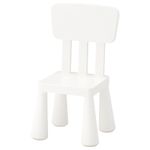 Ikea Mammut Kids Indoor/Outdoor Children's Chair, White Color - 1 Pack