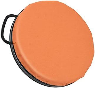 Foxtune 360-Degree Swivel Bucket Seat, 5 Gallon Bucket Lid, Spin Bucket Seat Cushion, Silent , Comfortable, Water-Resistant, for Fishing, Gardening, Hunting and Camping (Orange)