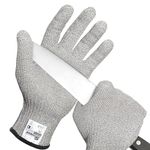 Schwer SlicePro ANSI A9 Cut Resistant Gloves, Food Grade Reliable Cutting Gloves, Mandoline Gloves for Kitchen Meat Cutting, Oyster Shucking, Fish Fillet Processing,Non-PFAS, PR1501-G, L