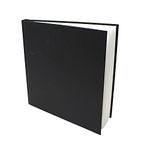 Artway Studio – Casebound Square Sketchbook – 195mm - 92 Sides/46 Pages of 170gsm Cartridge Paper – Black Hardback Sketchbook