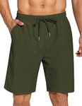 COOFANDY Mens Green Casual Board Shorts Regular Fit Lightweight Summer Beach Walking Shorts