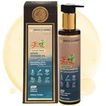Carrot Seeds After Shower Body Oil - Hydrating Body Oil for Dry Skin with Ayurvedic Herbs, Sweet Almond, Apricot, Pomegranate Essential Oils - Body Moisturizer for Women & Men - Roots & Herbs, 6.76oz