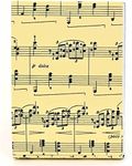 Graphique Sheet of Music Pocket Notes – Pocket Notebook with "Just a Note" Interior and Matching Sheet Music Magnetic Lid Case, 75 Full Color Pages, 3" x 4"