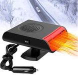 Showvigor 12V Car Heater 150W Defroster Portable Windshield Defroster Automobile (Black)