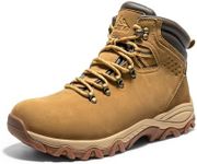 NORTIV 8 Mens Hiking Winter Snow Insulated Waterproof Outdoor Boots,Size 10,CAMEL,SNSB245M