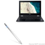 BoxWave Stylus Pen for Acer Chromebook Spin 511 (R752T) (Stylus Pen by BoxWave) - AccuPoint Active Stylus, Electronic Stylus with Ultra Fine Tip for Acer Chromebook Spin 511 (R752T) - Metallic Silver