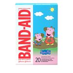 Band-Aid Brand Adhesive Bandages Peppa Pig - Self Adhesive Wound Care Skin Dressing - Assorted Sizes, 20 Count