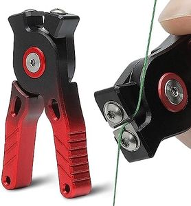 Tungsten Carbide Fishing Line Cutter Portable Mini Fishing line Clipper Nippers Quick Line Cutter Tungsten Alloy Fishing Tool (Red+Black)