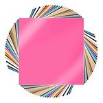 25 Pack Permanent Vinyl Sheets, Self Adhesive Vinyl for Cricut, 12 x 12 inch, 25 Sheets Vinyl for Home Decor, Logo, Banners, Window Graphics, Cutting Machine