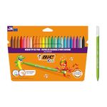 Estuche 24 rotuladores kid couleur punta media ultralavable bic