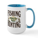 CafePress Fishing Hunting Nothing Else Matters Large Mug 15 oz (444 ml) Ceramic Coffee Mug