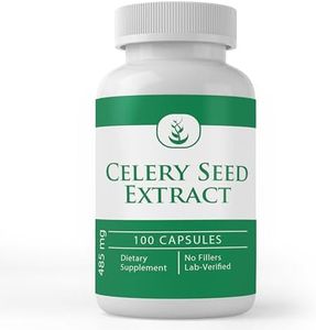 Pure Organic Ingredients Celery Seed Extract, 100 Capsules, 375 mg Serving, Naturally Sourced, Non-GMO & Gluten-Free, Made in The USA by