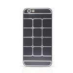 Kapa Grid Pattern Metal Back Case Cover for iPhone 6 4.7" - Grey