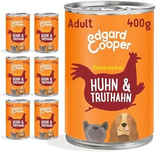 Edgard & Cooper Nourriture Humide pour Chien Adulte - sans céréales - Poulet Naturel et Dinde - 400 g x 6 - avec Beaucoup de Viande fraîche et d'abats nutritifs - Aliment équilibré de qualité