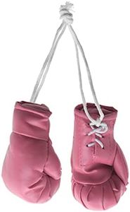 Mini Boxing Gloves Miniature Boxing Accessories Hanging Boxing Bag Gloves Decorative Boxing Toys for Home Car Christmas Boxing Party Decor (Pink)