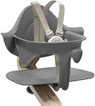 Stokke Nomi Baby Set, Grey - Provides Side & Back Support While Baby Learns to Sit - Includes Removable Harness for Ages 6-36 Months - Compatible with All Nomi Chairs