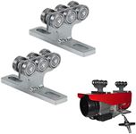 6 Wheel T Type Trolley Assembly Electric Hoist Easy Installation Roller Trolley Silent for use with 1-5/8" Wide and All 1-5/8" or Taller Strut Channel (2)