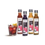 Swa Artisanal Syrups - Vodka Cocktail Mixer Combo, 100% Natural, Makes 48-60 Drinks - Pack of 4 Syrups (250ml x 4)