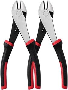 IGAN 7-inch Wire Cutters, Spring-loaded Side Cutters Dikes, Ultra Tough and Durable Diagonal Cutting Pliers in CRV Steel, Heavy Duty Cutting Pliers for Electrical, Artificial Flowers, Chicken Wire