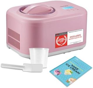 TZS First Austria Machine à glace & yaourtière | 1 L | Yaourt glacé, sorbet, crème glacée | Livret de recettes, gobelet doseur & spatule inclus