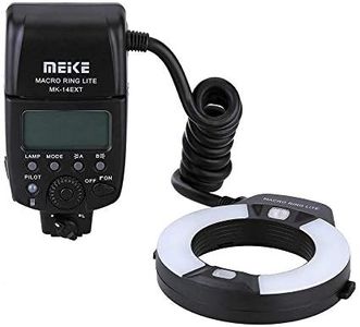 Meike iTTL TTL LED Macro Ring Flash Light for Nikon d3400 d5600 d5300 d3300 d3200 d3100 d5500 d5200 d5100 d7100 d750 d850 d7200 d500 d810 d7500 d5600 d5500 d7000 d3300 DSLR Camera with Hot Shoe Mount