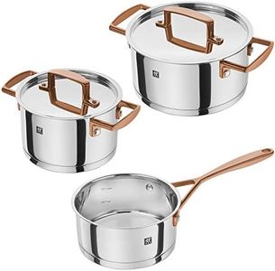 Zwilling Zwilling 71160-003 Rose Gold Cookware Set of 3 Hands, Deep Type, One Handed Pot Set, Bottom, 3 Layers, Stainless Steel, Induction Safe, Dishwasher Safe