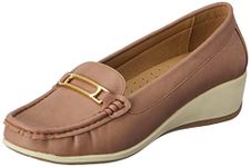 BATA Womens Persia Pink Moccasin 5 UK