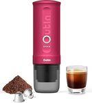 OutIn Nano Portable Electric Espresso Machine, Travel Coffee Maker for Camping, Car Coffee Maker Self-Heating with USB-C, With Ground Coffee & NS Capsule for RV, Hiking, Office