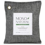 MOSO NATURAL Air Purifying Bag 200g Charcoal | Premium Bamboo Charcoal Odor Absorber for Home & Car | Closet Odor Eliminator, Small Room Deodorizer & Car Air Freshener | Lasts up to 2 years!
