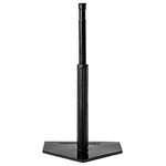 Franklin Sports Batting Tee - MLB Industrial Grade Batting Tee - Heavy Duty Baseball and Softball Hitting Tee - Adjustable Height, Black