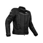 Rynox Tornado Pro 4 Jacket - CE Certified Class A | Motorcycle Riding Jacket with Impact Protection and Abrasion Resistance - All Black, Small