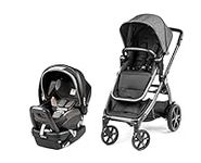 Peg Perego Ypsi Travel System - Includes Ypsi Lightweight Reversible Stroller and Primo Viaggio 4-35 Nido Infant Car Seat - Made in Italy - Atmosphere (Grey)