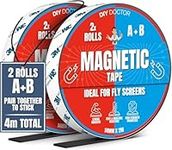 DIY Doctor A+B Magnetic Tape - Magnetic Strips Self Adhesive - 1 Pack - 2m + 2m A and B Polarity - Cut To Fit Magnetic Strip - Self Adhesive Magnets - Magnet Strips