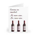 Funny Happy Birthday Card for Her - Hilarious Design 'Commas Are Important 'Wine Birthday Card for Women and Men - Best Friend, Colleague, Sister, Auntie