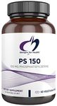 Designs for Health PS 150 Phosphatidylserine Capsules - 150mg Soy-Free Sunflower Lecithin-Sourced Phosphatidyl Serine Supplement - May Help Support Brain Health (60 Capsules)