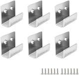 Rannb Stainless Steel Wall Hanger Fastener Bracket for Ceramic Tile Display- Pack of 6