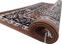 Sifa Carpet Super Softness Floral Design Rectangular Carpet For Living Room (Gold Color 7X10 Feet)